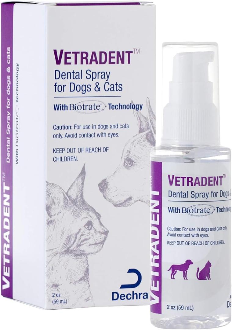 VETRADENT Dental Spray for Dogs and Cats, 2 oz