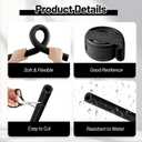 12Pcs Trampoline Pole Covers, 1.1 inch Diameter Rubber Trampoline Pole Sleeves Replacement, 35.4'' Length Black Waterproof Materials Protective Tube for Outdoor Safety Protection
