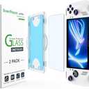 amFilm OneTouch Screen Protector Designed for ASUS ROG Ally 2023 /ROG Ally X 2024 7 inch - with Auto Alignment Kit, Bubble Free, Tempered Glass, 2 Pack
