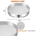 Stainless Steel Vibrating Sifter Screen, 20 Mesh Replacement Screen For 19.6" Powder Sifter Machines, Easy Cleaning, Rust Resistant, For Flour Powder Grain Food Processing Applications