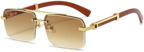 Gleyemor Mens Sunglasses Fashion Rimless Rectangle Sunglasses Square Frameless Sunglasses for Men Gleyemor Mens Sunglasses Fashion Rimless Rectangle Sunglasses Square Frameless Sunglasses for Men