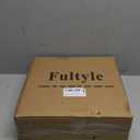 Fultyle Round Side Table, Small Drink Table for Small Spaces, Modern Accent Nightstand with Solid Wood Leg for Living Room, Bedroom, Corners, and Office (Rustic Brown)