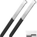 2 Pcs Paver Removal Tool Set with Micro-Tooth Grooves and Dual Joint Scraper, 8-Inch Brick and Stone Extractor Tool with Non-Slip Grip for Garden, Patio and Lawn Maintenance