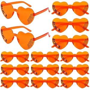 Kingdder 24 Pairs basketball Glasses Senior 2026 Heart Shaped Sunglasses Photo Props Graduation Gift for Sports Team Gift Party Favor