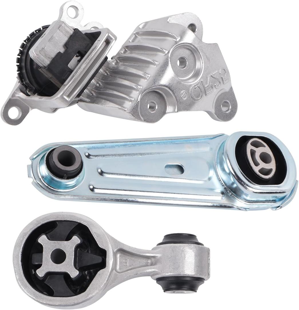 3PCS Engine Motor Mount & Torque Strut Mount Set Compatible with 2014-2020 Rogue 2.5L L4, Hydraulic, Replace# 112105HA0A, 113604BA0B,A4367,EM-7295 (Nissan)