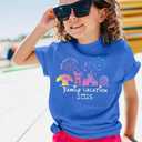 Family Vacation Shirts 2025 Family Matching Outfit Magical Animal Land Tshirt Family Trip Couples Travel Tops Blue (Blue,120)