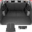 powoq 7 Seats Cargo Mat Compatible with 2024-2026 Lexus TX350 TX500H TX550H+ Cargo Liner Trunk Mat TPE Backrest Trunk Liner Replacement for 2024 2025 2026 Lexus TX Accessories