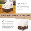 Patio Chair Covers 2 Pack, Waterproof Heavy Duty Patio Furniture Covers for Outdoor Chair(40 W x 40 D x 36 H inches) Beige & Brown