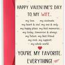 2 x Londue Valentines Day Gifts for Wife, Sweet Valentines Day Cards for Her Women, Wife Vday Cards from Husband