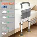 Bed Rails for Elderly Adults Safety: Bed Rails for Seniors with Motion Lights & Storage Pouch, Adjustable Bedside Grab Bar, Bed Cane with Strong Support Leg
