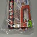 4Pcs Christmas Shower Curtain Sets with Non-Slip Rugs, Toilet Lid Cover and Non-Slip U Shape Bath Mat, Bathroom Sets with Hooks Xmas Bathroom Home Decorations 71'' x 71'' (4Pcs Set)