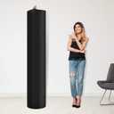 Chengu Jumbo Rug Storage Bag with Drawstring up to 6 x 9 ft, Black Carpet Bag 20 x 92 Inch Protection Large Nylon Rolled Rug(1 Roll)