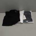 Casey Kevin Men's Compression Shirt Tank Top Slimming Body Shaper Vest Tummy Control Shapewear Undershirt for Men 3 Pack (X-Large, Black*2/White*1)