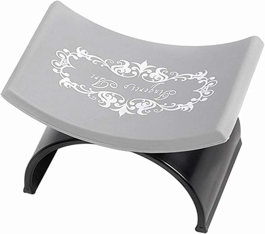 Hand Pillow Rest Holder Portable Equipment Manicurist U-Shaped Pad Home Salon Tool Nail Art Professional Detachable Arm Cushion Accessories Silicone(Black)