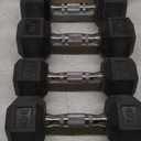 CAP Barbell Coated Dumbbell Weight | Multiple Options Pairs & Sets (50 lb - Set (10 lb x 2 & 15 lb x 2))