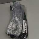 NICETOWN Black French Door Curtains for Window, 100% Blackout Thermal Insulated Window Covering for Glass Door, Front Kitchen Curtain Tie Up Shade 26W x 72L Inches Long, 1 Panel