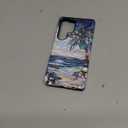 Case for Samsung Galaxy S25 Ultra, Anti-Scratch Full-Body Cover Shockproof Slim Design Case, PC Hard Shell & Silicone Inner Bumper -Beach Palm Tree