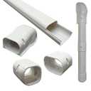 3 in. x 7.5 ft. Cover Kit for Air Conditioner and Heat Pump Line Sets - Ductless Mini Split or Central