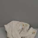 GORGLITTER Women's Button Up V Neck Knit Blouse Shirts Textured Long Sleeve Casual Tops White Large