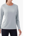 NAVISKIN Women's UPF 50+ Sun Protection Long Sleeve Shirts Rash Guard Shirts Quick Dry Lightweight Hiking Shirts XL