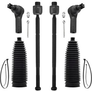 ASTAPRO - Front 6pc Tie Rods Kit for 06-12 Dodge Ram 1500, 4 Tie Rods 2 Boots [5 Lugs] 2006 2007 2008 2009 2010 2011 2012 Replacement