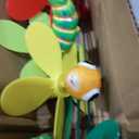 5-Pack 3D Insect Wind Spinners for Yard and Garden - Colorful Spring-Loaded Pinwheels - Bee, Dragonfly, Frog, Ladybug Whirligigs - Decorative Outdoor Yard Art for Lawn, Patio & Potted Plants