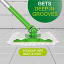 Heavy Duty Dry Sweeping Cloths Compatible with Sweeper Mop, Microfiber Duster Mop Pads Refills for Cleaning Hardwood Floor Dust and Pet Hair, Disposable (100)
