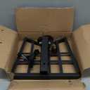 Hunting Saddle Platform Tree Stands, 15"x 13" All Metal Structure Durable Withstand 500 LBS, Adjustable Folding Ridge Grips with Ratchet Straps Climbing Tree Stand (Heavy Duty Foldable)