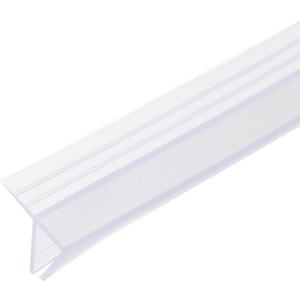 uxcell Shower Door Side Seal, F-Type Shower Door Sweep for 3/8" Glass 86.5" Long Frameless Glass Door Seal Strip Stop Shower Leaks, Clear