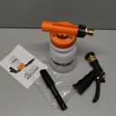 SwiftJet Car Wash Foam Gun + Microfiber Wash Mitt - Foam Cannon Works with Any Soap - Garden Hose Car Foam Sprayer - Car Wash Kit - Car Accessories Foam Blaster (Orange Foam Gun with Mitt)