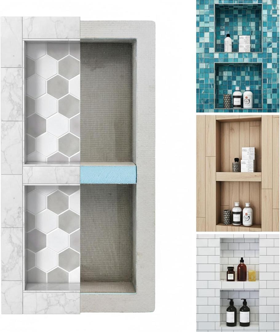 Shower Niche, Shower Niche Insert Tile Ready, 12x28 (13x29 IN)