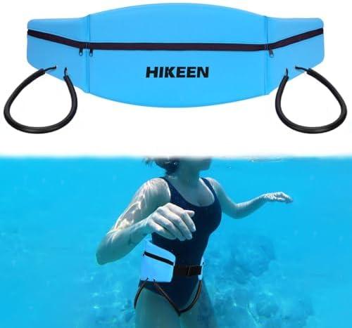 Hikeen Swim Belt for Adults/Kids,Water Aerobics Equipment with Fixing Straps and Zipped Pocket,Adults Pool Exercise Equipment for Pool Exercises and Workouts