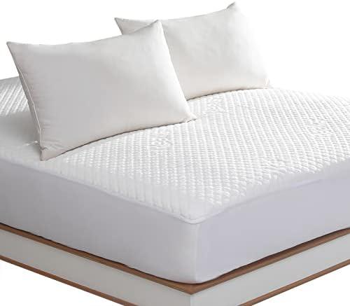 Queen Size Waterproof Mattress Protector Fitted Mattress Pad Cover with Deep Pocket Up to 18''