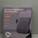 pryfey Back Massager, Rolling Up and Down Back Massager with Heat, Back Massage 4D Kneading for Pain Relief Deep Tissue, Ultrathin Shoulder Massager Gift for Women Men Parents Christmas (Black-3)