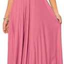 Women Transformer Hi Low Evening Long Prom Dress Halter Convertible Multi Way Spaghetti Strap Wedding Cocktail Maxi Gown L