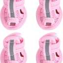 Dog Breathable Boots Pets Sandals mesh - Slip Dog Sneakers for Small Medium Large Dog, cat Shoes Pack of 4- Size Dog Shoes for hot Pavement Dog (Pink), L