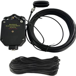 JYR4010-150W End Fed Half Wave Antenna for Ham Radio, 150W Shortwave Radio Antenna, 4 Band 10m 15m 20m 40m Long Wire Antenna, 1:64 Balun No Tuning Great for POTA/SOTA