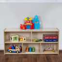 Classroom Storage Shelves, 5-Cubby Storage Unit, Birch Plywood Montessori Toy Shelf for Classroom, Preschool, Playroom - 22" Height