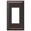 Colester Direct Metal Oil Rubbed Bronze Wall Switch Plate Outlet Cover Toggle Rocker GFI (Rocker-Single)