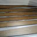 Bamboo Wire Shelf Covers for 30" x 16" Racks, Snap-On Modular Removable Wire Rack Cover for Pantry & Kitchen, Set of 5, Walnut