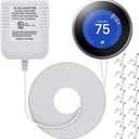 Hotop C Wire Adapter 24 Volt Transformer Compatible with Nest Honeywell Ecobee Emerson Sensi Smart WiFi (White)