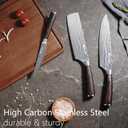 Knife Set Kitchen Knives - High Carbon Stainless Steel Professional Chef Knife Set of 3 - Razor Sharp Japanese Cooking Knife, Multipurpose Kitchen Knife with Wooden Handle, Premium Gift Box