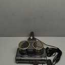 Mattress Vacuum Cleaner, Bed Vacuum Cleaner with 16Kpa Suction 253.7nm UV-C Light, Ultrasonic & High Heating, 500W Powerful Double-Cup Handheld Vacuums for Bed, Sofa, Couch, Crib, 16.4FT Corded (Grey & Gold)