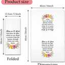 Hafhue Bless Us O Lord Kitchen Towels, Religious Gifts for Christian Home Mother Grandmother Aunt Daughter Niece Sister BFF Friend Women, Housewarming Gifts for New Homeowner Hostess Host Family