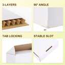 WIFTREY 7X5X2 Shipping Boxes Set of 30, 7X5X2 White Corrugated Cardboard Box for Packaging Small Business, Gift Packing, Mailing, Moving