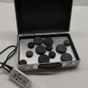 SereneLife Hot Stone Massage Kit Portable Heated Rock Therapy System with Digital Temperature Controller, Includes 12 Massaging Stones, Quick Setup: All-in-One Portable Kit