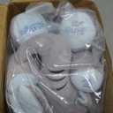 Aidiya Elephant Stuffed Animals Baby Gifts Peluches Ear Interactive Elephant Talking Singing Plush Toys for Girls Boys Gift Adjustable Volume 11.8" Set (Blue)