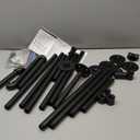 Wall Mounted Clothes Rack 72.5in, Industrial Pipe Clothing Racks Wall Mount, Heavy Duty Detachable Iron Garment Bar, Saving Space, Multi-Purpose Hanging Rod for Bedroom, Laundry Room, 2 Packs