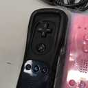 ZeroStory 2 Packs Wireless Controller and Nunchuck for Wii and Wii U Console, Gamepad with Silicone Case and Wrist Strap (Black and Pink)