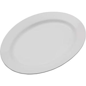 Everyday White Oval 16 inch Porcelain Serving Platter, 16-Inch